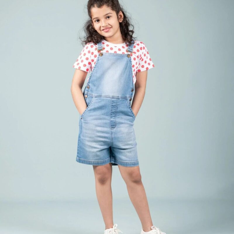 Ranova Denim Dungaree Dress – Girls