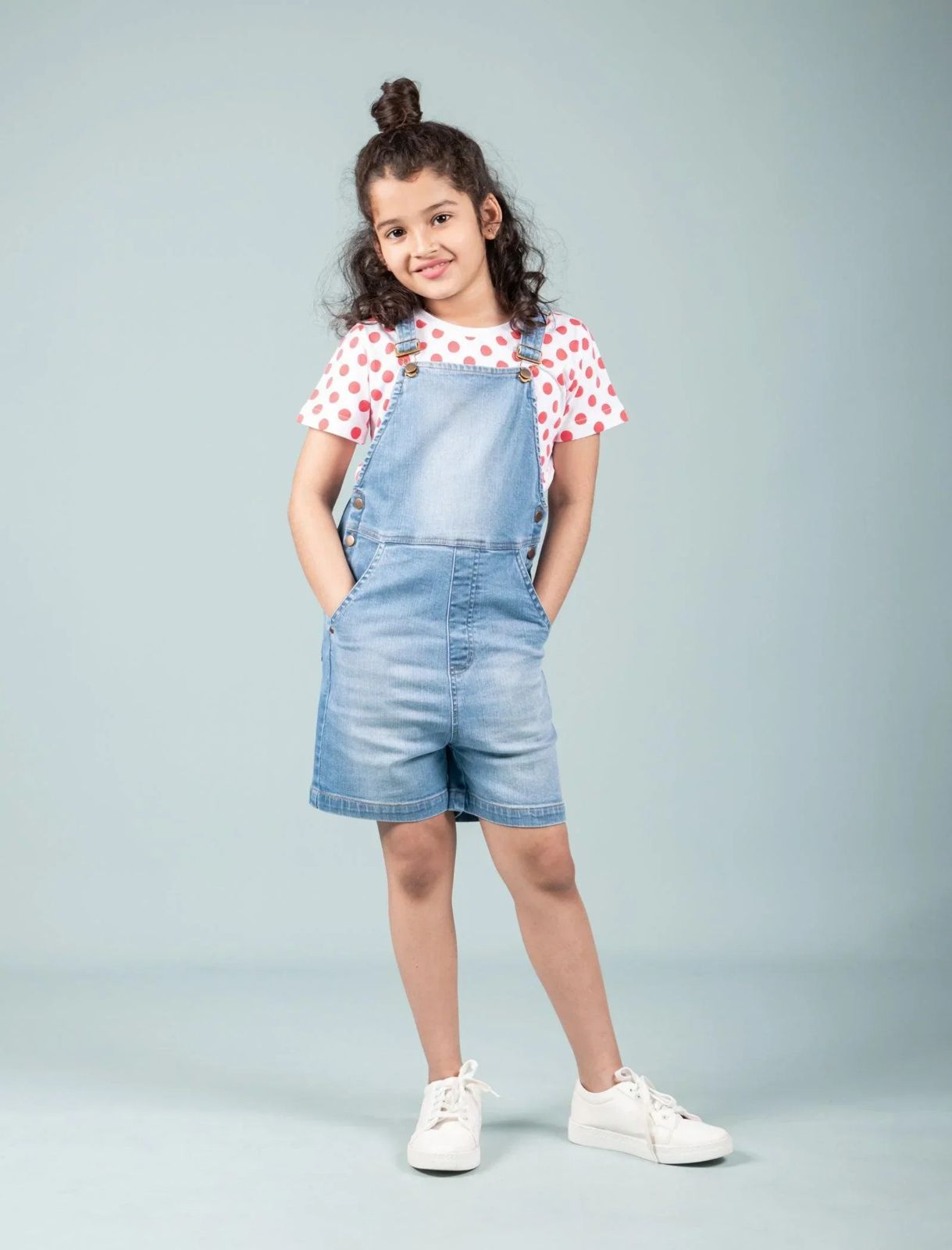 Ranova Denim Dungaree Dress – Girls
